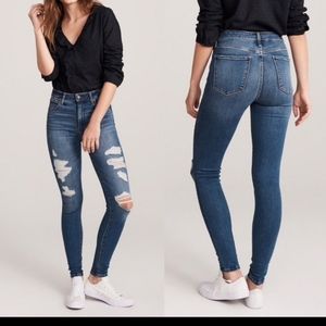 A&F Simone High Rise super skinny jeans, 27, 4R NWT